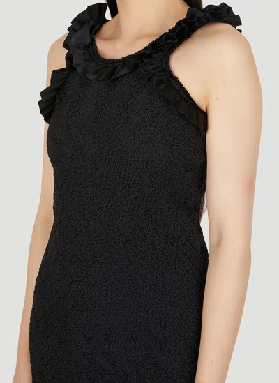 Alexander Wang Women Ruffle Trim Dress In Black