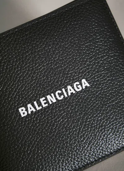 Balenciaga Men Bi-fold Logo Wallet