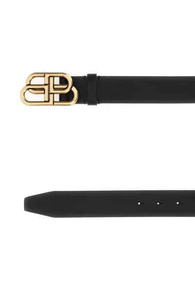 Balenciaga 3.5cm Bb Buckle Leather Belt