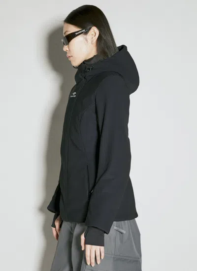 Balenciaga Women 3b Sports Icon Ski Hourglass Parka In Black