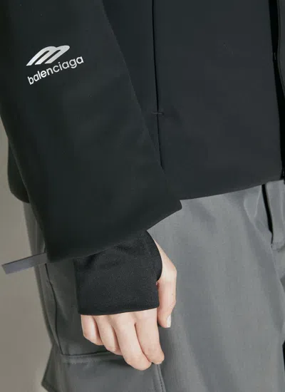 Balenciaga Women 3b Sports Icon Ski Hourglass Parka In Black
