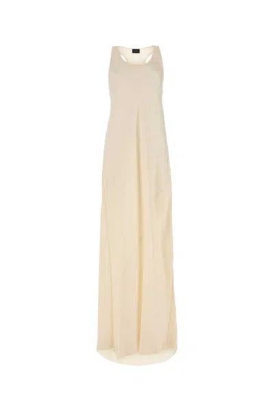 Balenciaga White Logo-print Racerback Gown