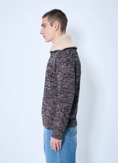 Bottega Veneta Men Cotton-and-wool Cardigan In Brown