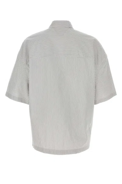 Bottega Veneta Embroidered Poplin Shirt With Drop Shoulders