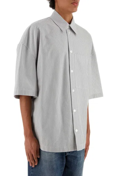 Bottega Veneta Embroidered Poplin Shirt With Drop Shoulders