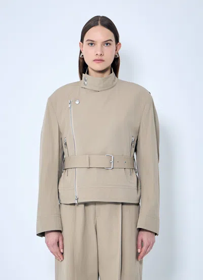 Bottega Veneta Women Compact Cotton Blouson In Brown