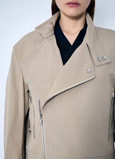 Bottega Veneta Women Compact Cotton Blouson In Brown