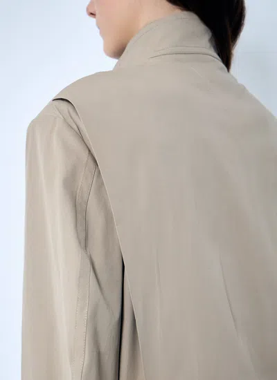 Bottega Veneta Women Compact Cotton Blouson In Brown