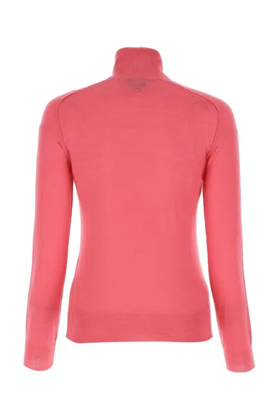 Bottega Veneta White Cotton Top In Pink