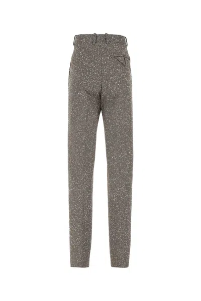 Bottega Veneta Women Embroidered Stretch Viscose Blend Pant