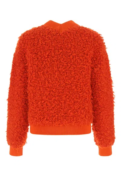 Bottega Veneta Women Red Boucle Sweater In Red