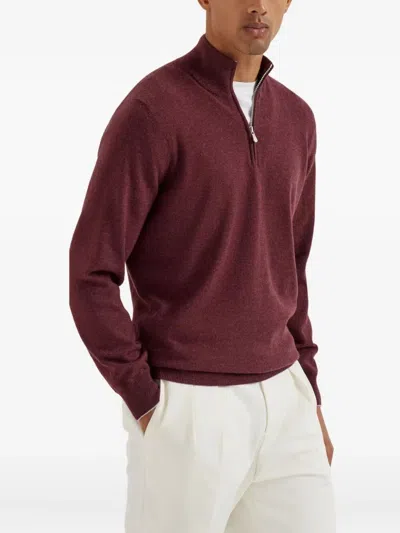 Brunello Cucinelli Pullover Mit Reissverschluss