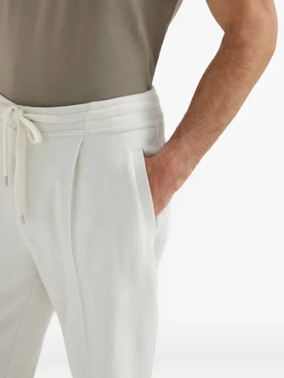 Brunello Cucinelli Drawstring Track Pants In White