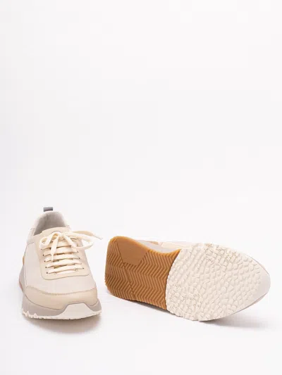 Brunello Cucinelli Beige Washed Suede Runners In Neutral
