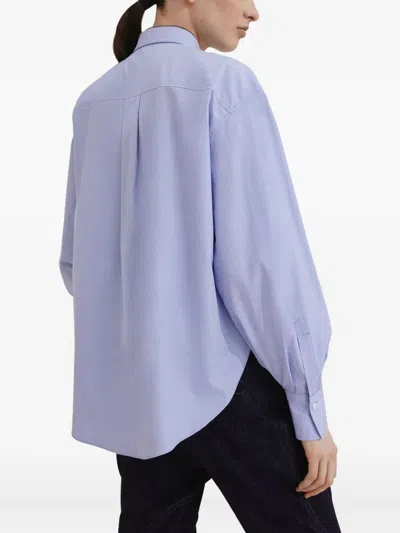 Brunello Cucinelli Long-sleeve Button-up Shirt In Blue