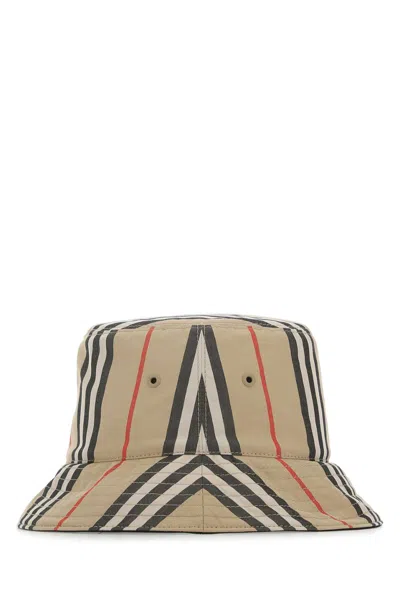 Burberry Beige Signature Bucket Hat
