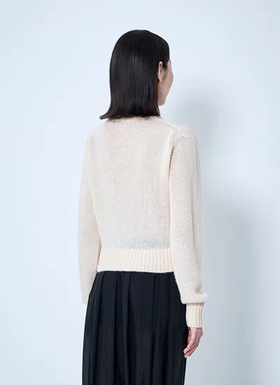 Chloé Embroidered Alpaca And Silk-blend Sweater