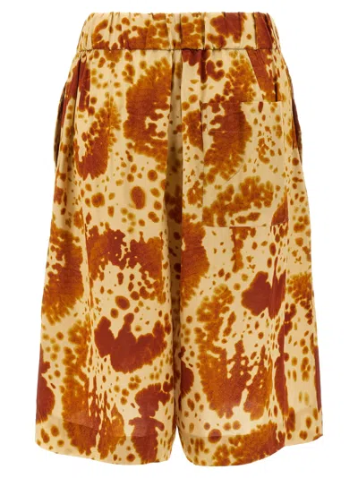 Dries Van Noten Bermuda Shorts With Elastic Waistband And Pockets