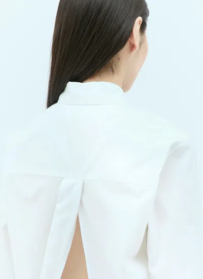 Dries Van Noten Women Open-rear Poplin Shirt