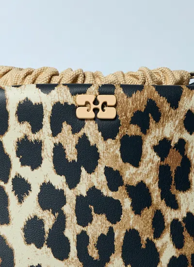 Ganni Leopard Bou Bucket Bag