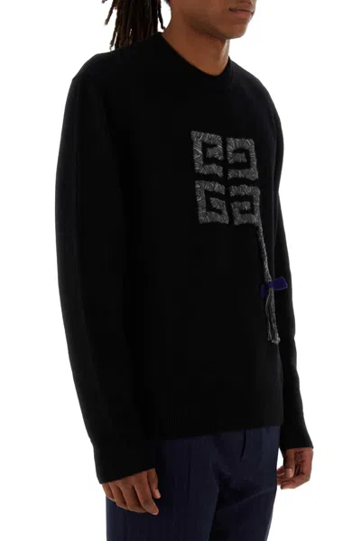 Givenchy Men Black Wool Sweater In Black