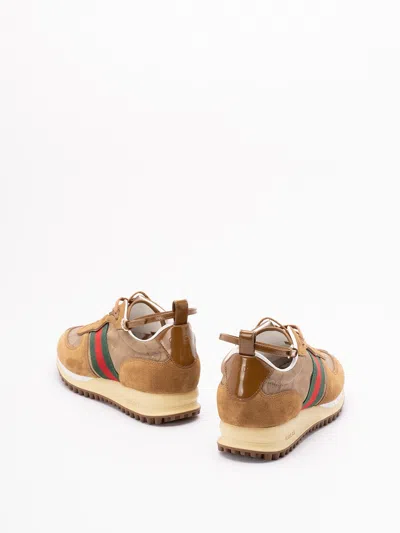 Gucci Re-motion Sneakers In Brown