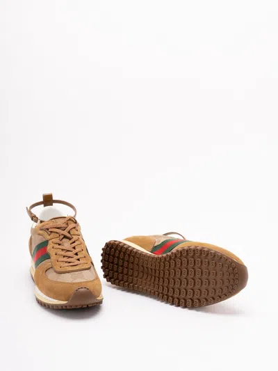 Gucci Re-motion Sneakers In Brown