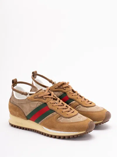 Gucci Re-motion Sneakers In Brown