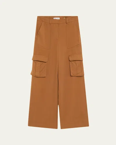 Veronica Beard Saul Cargo Pants Whisky In Brown