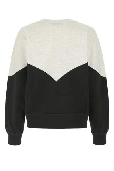 Isabel Marant Étoile Isabel Marant Etoile Women Two-tone Cotton Blend Houston Sweatshirt In Black