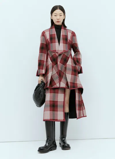 Issey Miyake Women Counterpoint Check Jacket In Multi