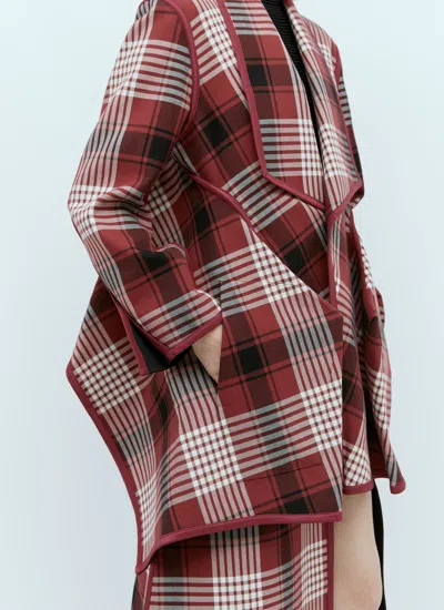 Issey Miyake Women Counterpoint Check Jacket In Multi