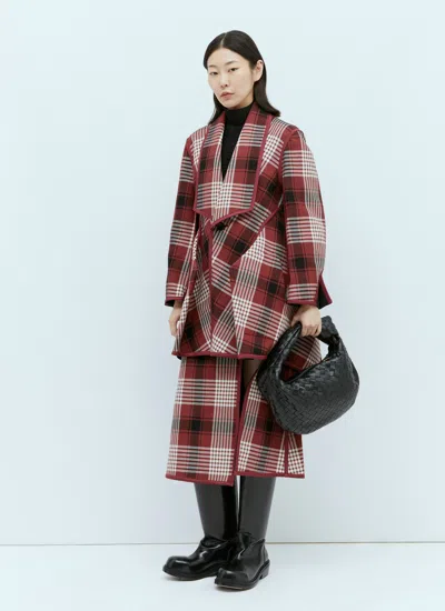 Issey Miyake Wool-cotton Reversible Midi Skirt