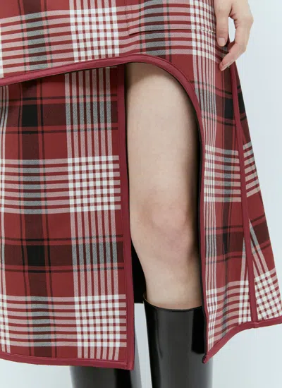 Issey Miyake Wool-cotton Reversible Midi Skirt