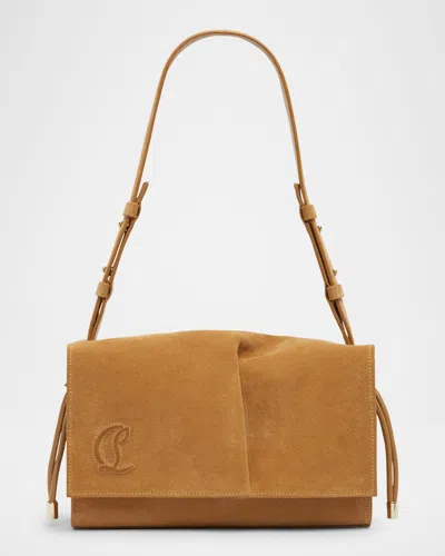 Christian Louboutin Baggy Small Shoulder Bag In Suede