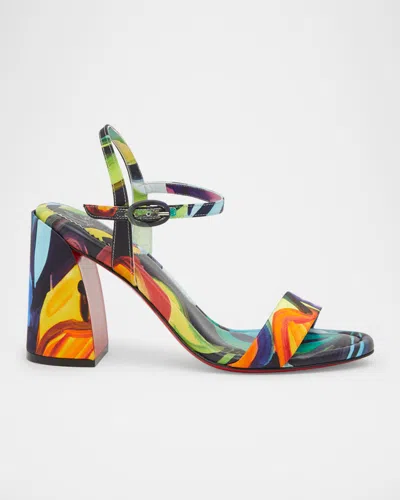 Christian Louboutin Miss Jane Multi Red Sole Ankle-strap Sandals