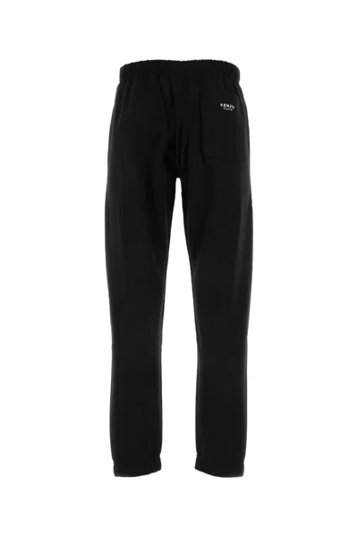 Kenzo Men Black Cotton Joggers In Black