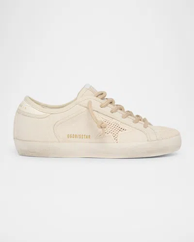 Golden Goose Superstar Canvas Low-top Sneakers In Neutral