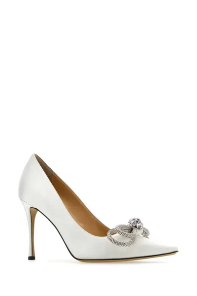 Mach&mach Women White Satin Pumps
