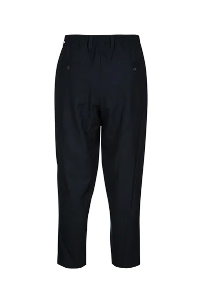 Marni Wool Trousers With Elastic Waistband And Tapered Leg