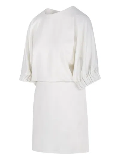 Max Mara Rum Puffed-sleeve Mini Dress