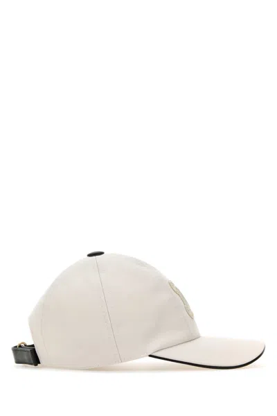 Max Mara Women Ivory Cotton Libero Baseball Cap