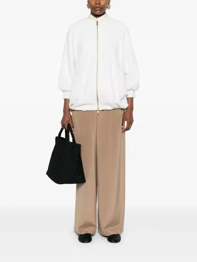 Max Mara Ivory Wool Blend Cirino Jacket In White