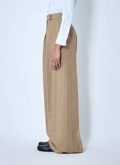 Max Mara Linen Pleated Pants
