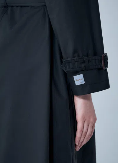 Max Mara Women Rain Trench Coat In Black