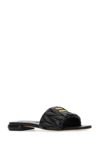 Miu Miu Iu Matelasse Slide