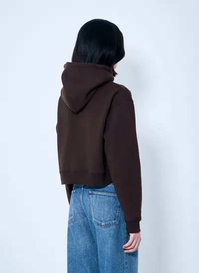 Miu Miu Women Logo Motif Hooded Sweatshirt