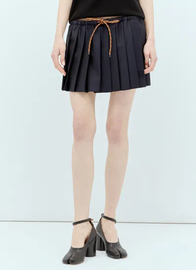 Miu Miu Women Pleated Batavia Skirt