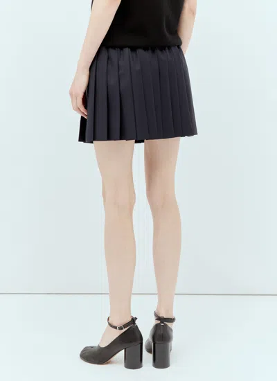 Miu Miu Women Pleated Batavia Skirt