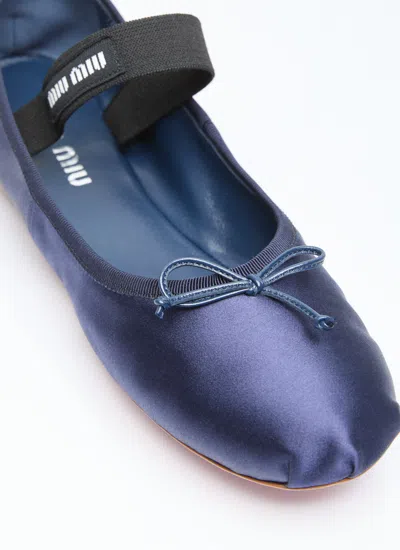 Miu Miu Women Satin Ballerina Flats